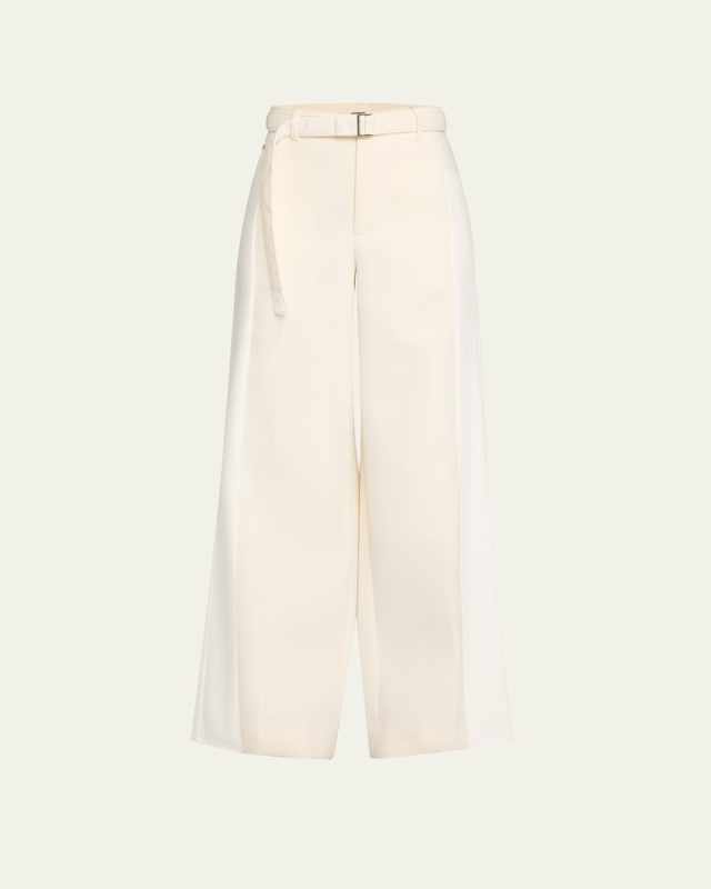 Hybrid Belted Suiting Denim Trousers